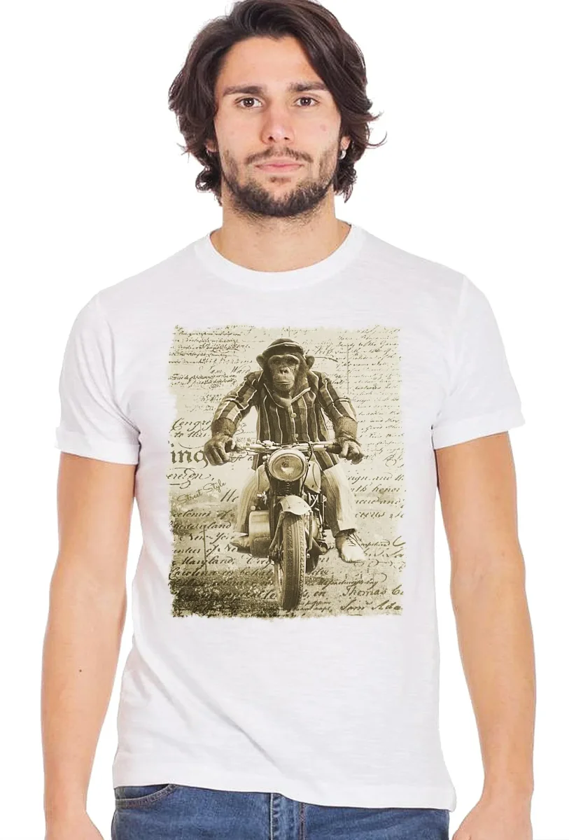 Monkey Dream Moto - T-shirt Uomo Urban 100% Cotone - immagine 2