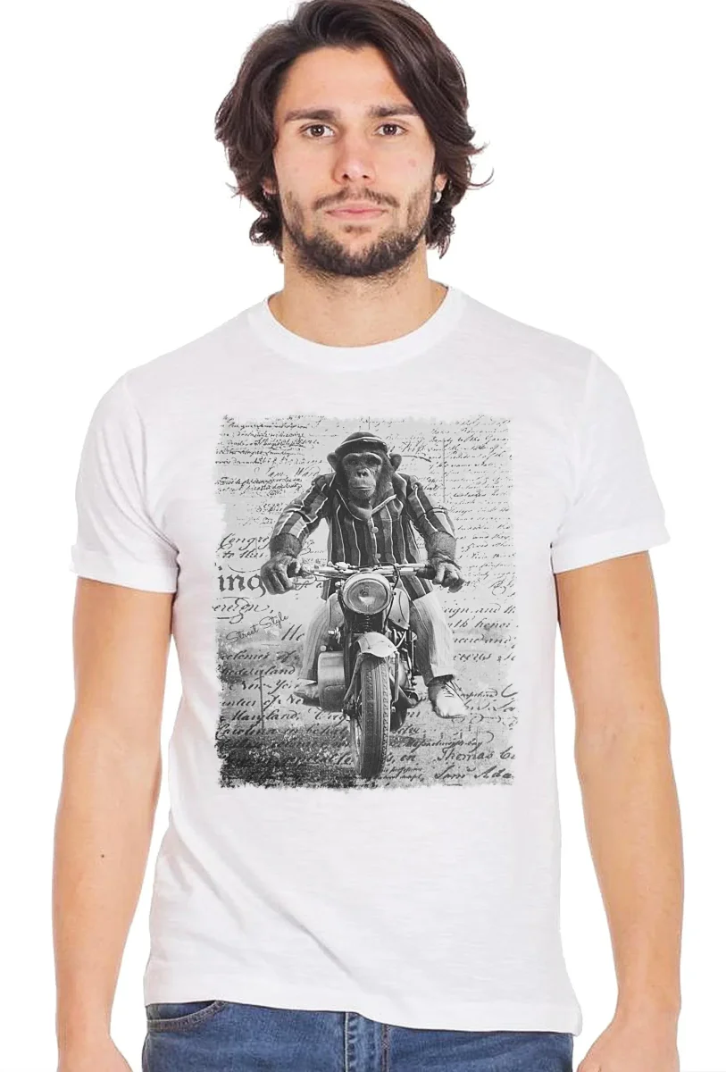Monkey Dream Moto - T-shirt Uomo Urban 100% Cotone - immagine 3