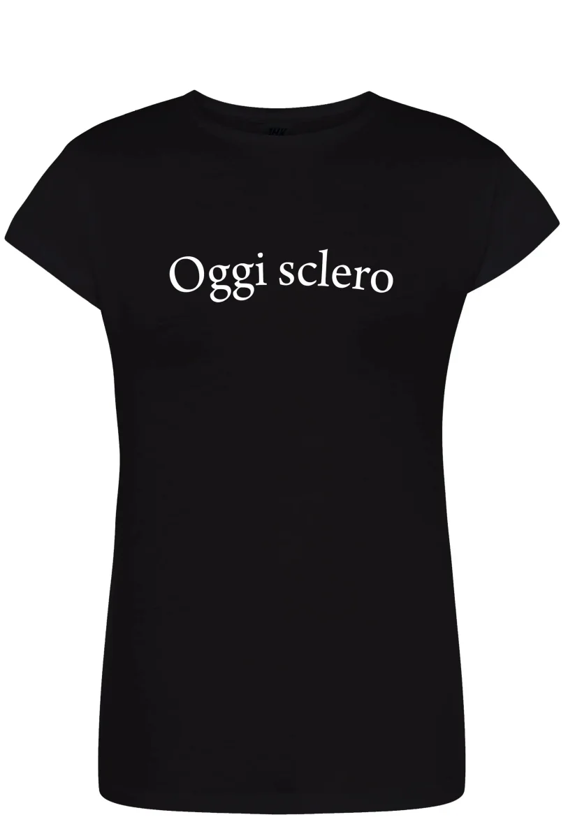Oggi Sclero Solo Parole 3409 Lady Donna 100% Cotone Pettinato - immagine 3