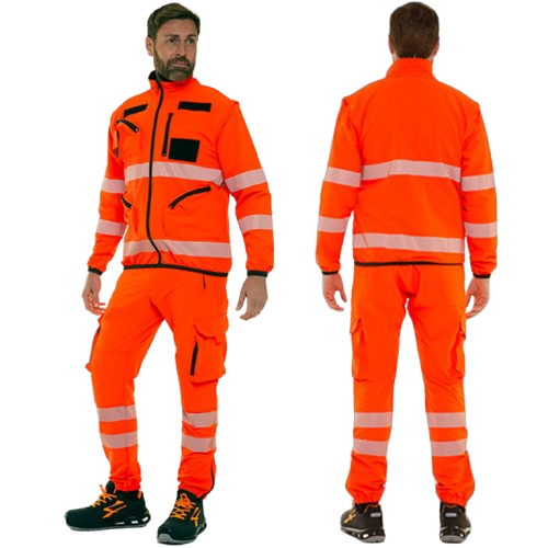 Giacca Elasticizzata Alta Visibilità - immagine 2