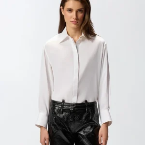 PINKO Camicia in popeline e crèpe