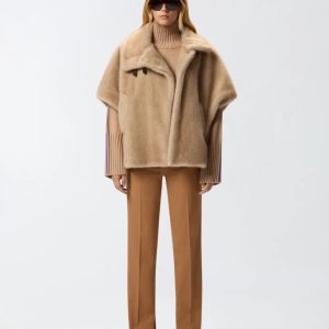 PINKO Cappa effetto pelliccia