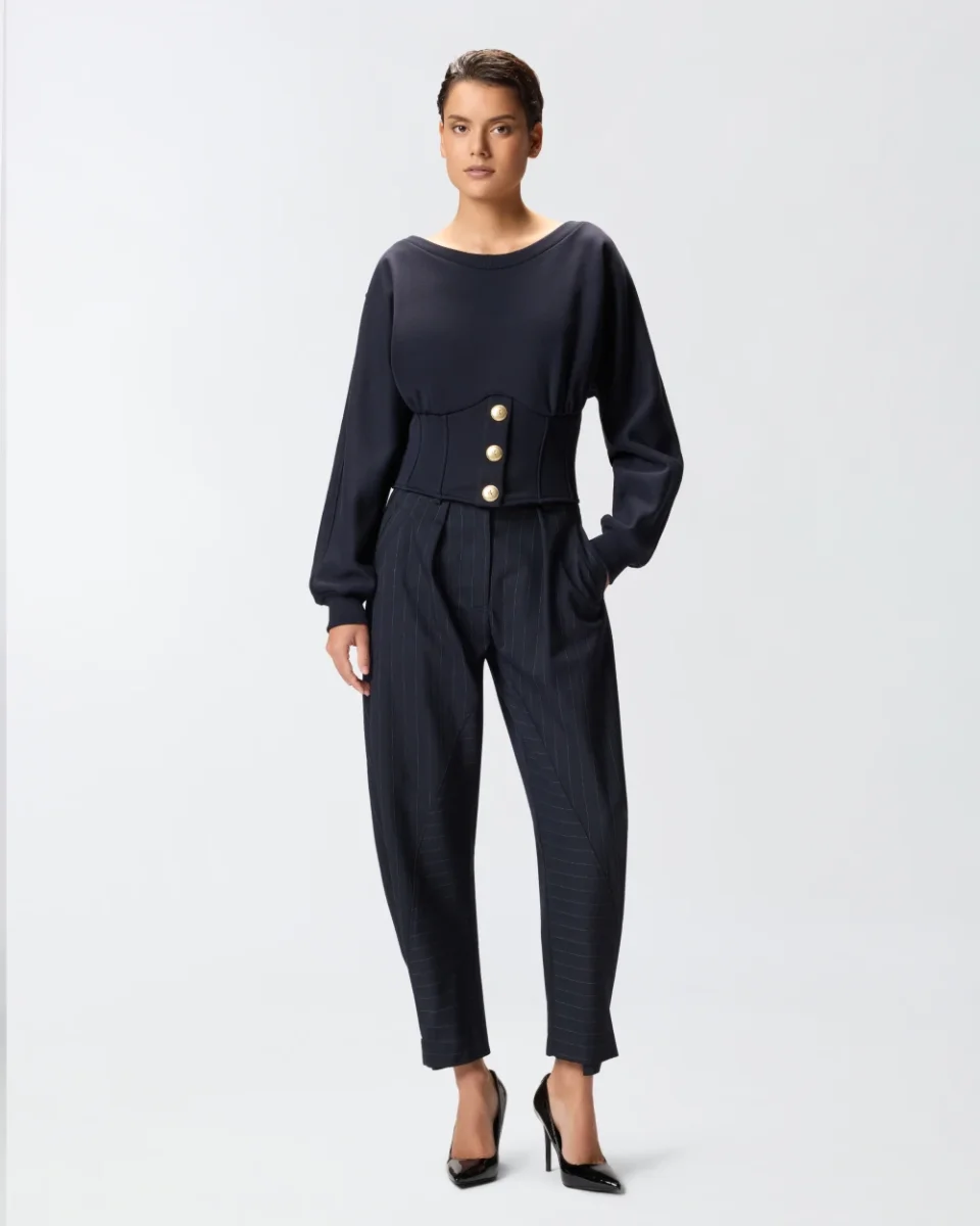 PINKO Felpa bustier con bottoni - immagine 3