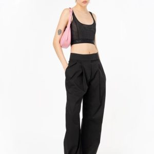 PINKO Pantaloni ampi in tecno popeline