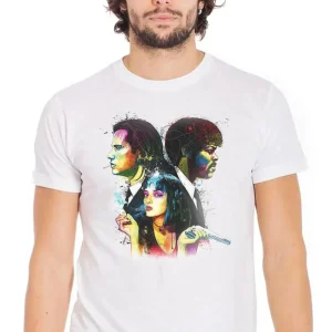 Pulp Fiction Tarantino 18-20-52 Uomo Fashion 100% Cotone Fiammato