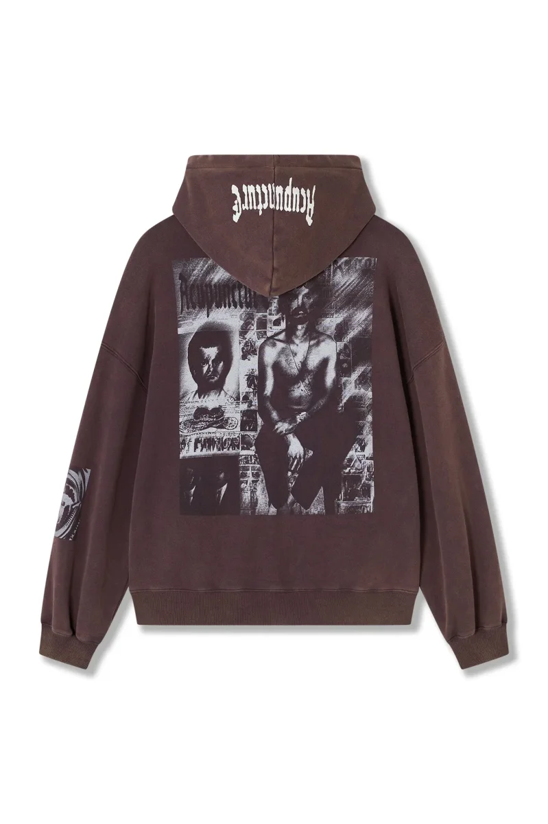 Acupuncture Punker Hoodie Zip Red - immagine 3