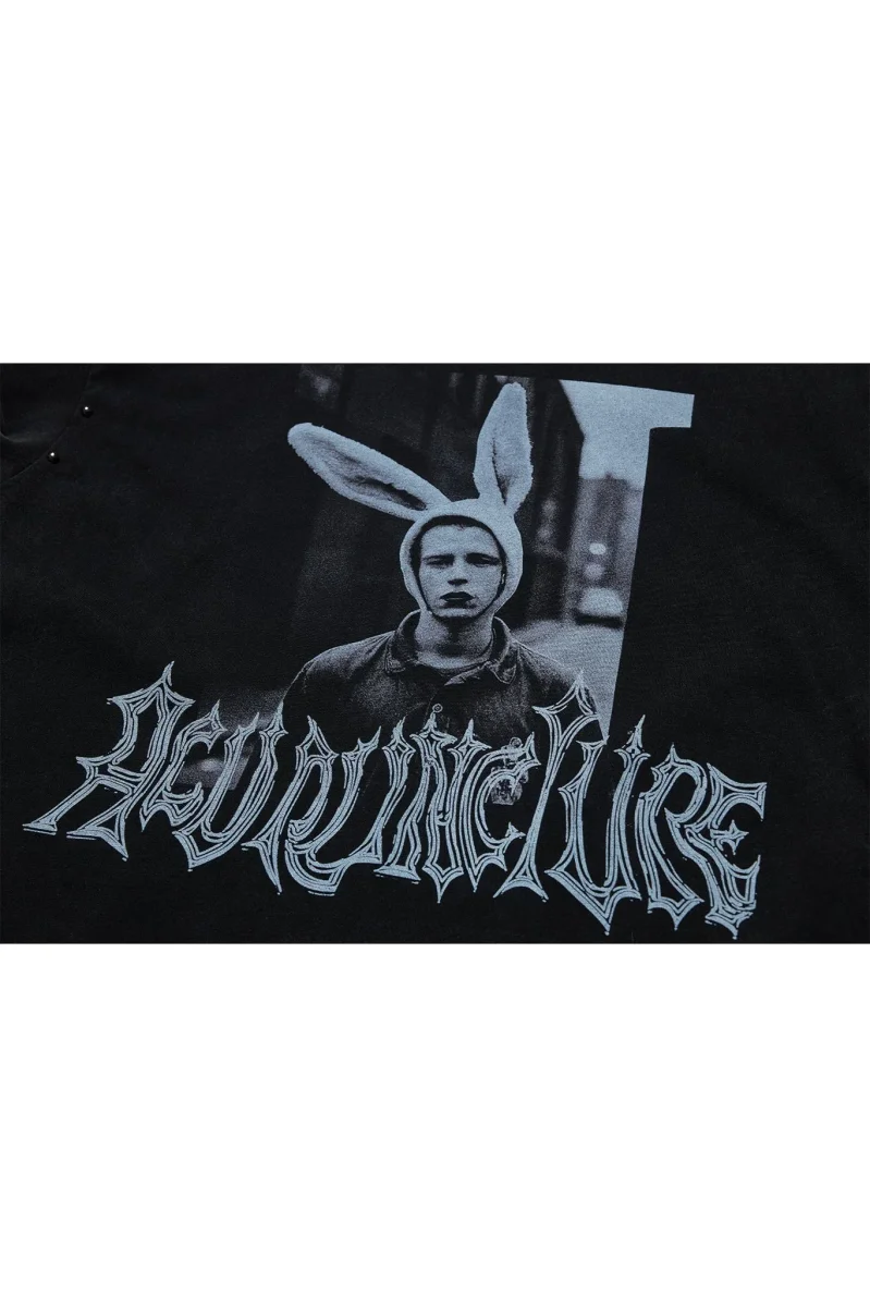 Acupuncture Rabbit Tshirt Black - immagine 3