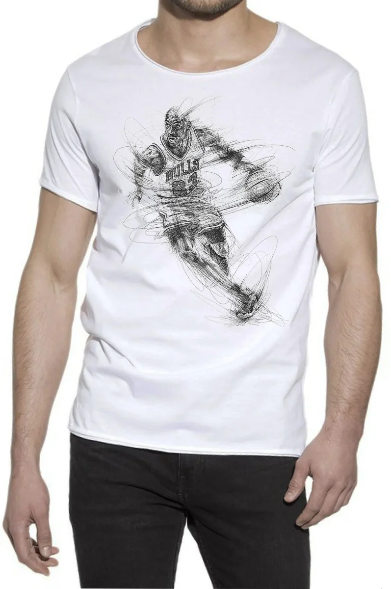 Red Buls 23 Stilizzato 18-49-2 Urban Slub Men Uomo Fashion 100% Cotone Fiammato JK - immagine 2