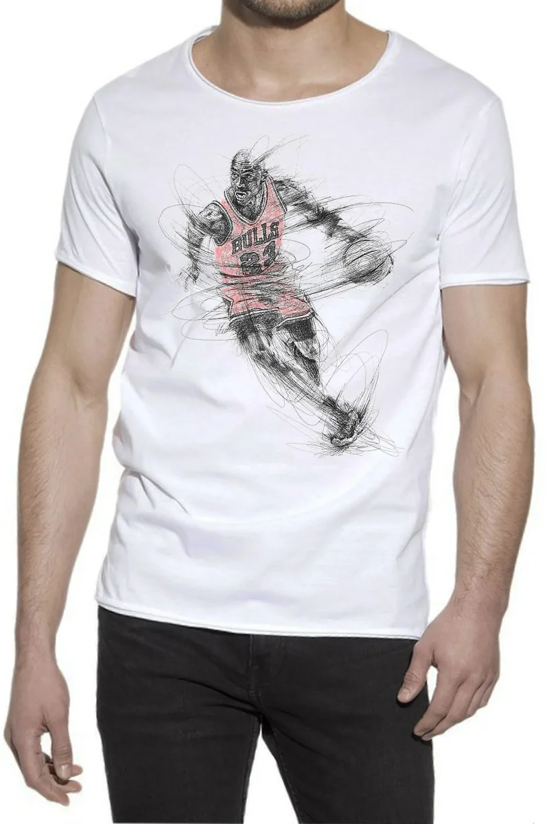 Red Buls 23 Stilizzato 18-49-2 Urban Slub Men Uomo Fashion 100% Cotone Fiammato JK - immagine 3