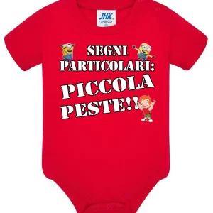 Segni Particolari Piccola Peste Body da bambino/a a maniche corte 100% cotone JHK