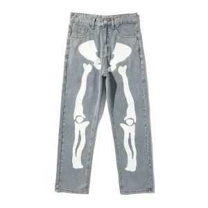 Trap Denim Skull Blue Denim