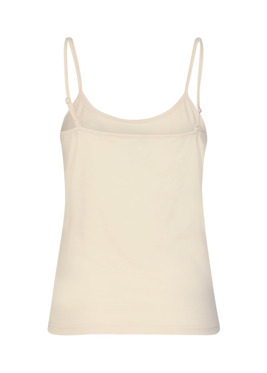 Top canotta cotone organico nero e burro - immagine 6