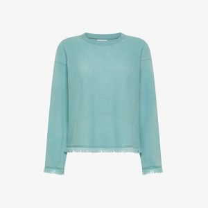 SUN68 Maglia in lana e caschmere con frange