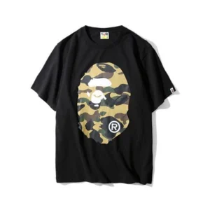 BAPE Green Camo Tee Black