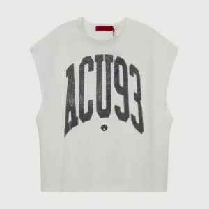 Acupuncture Touch Down Tanktop Egg White