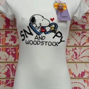 TS590TSW SNOOPY PAILETTES - TOONS T-SHIRT DONNA