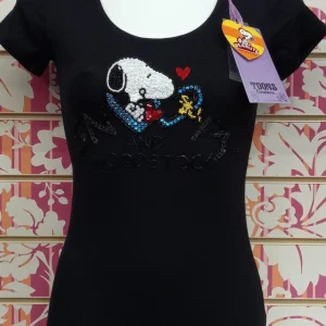 TS590TSW SNOOPY PAILETTES - TOONS T-SHIRT DONNA