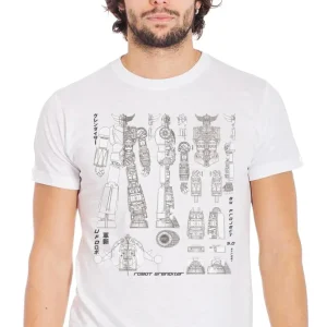 T-Shirt Ufo Robot - Cotone Fiammato Biologico Uomo