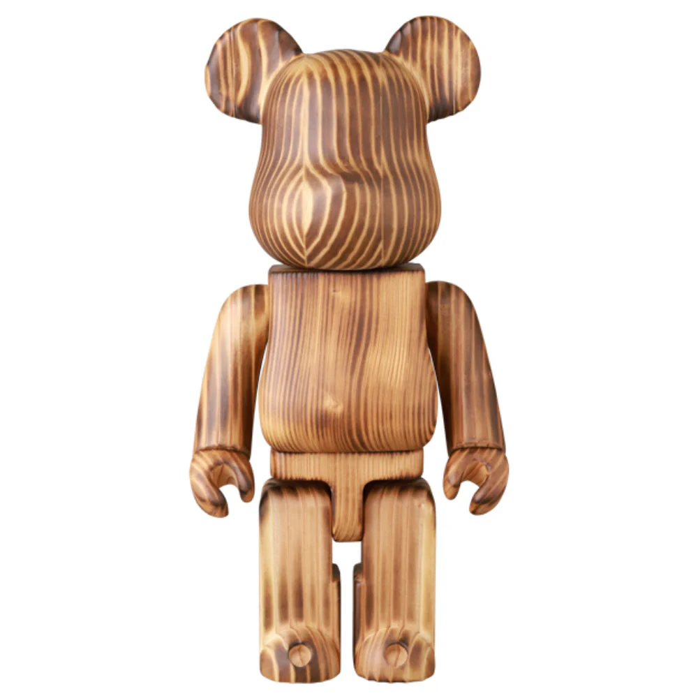 (PREORDER) BEARBRICK 400% LEGNO BRUCIATO KARIMOKU - immagine 2