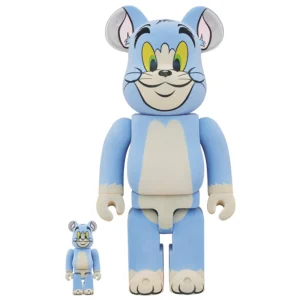 BEARBRICK 400% Tom and Jerry Classic Flocked