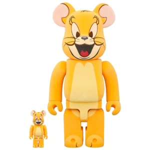 BEARBRICK 400% Tom and Jerry Classic Flocked