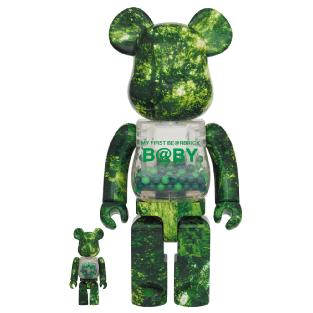 (PREORDER) MY FIRST BEARBRICK BABY 100% 400% GREEN FOREST