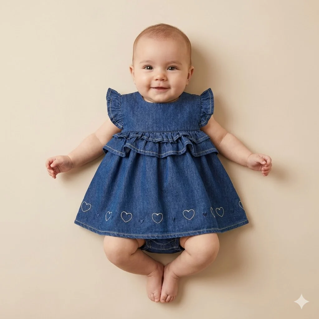 abito pagliaccetto neonata - immagine 2