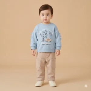 completo felpa e pantaloni bambino