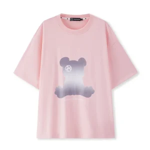 Acupuncture Vain Teddy Tshirt Baby Pink