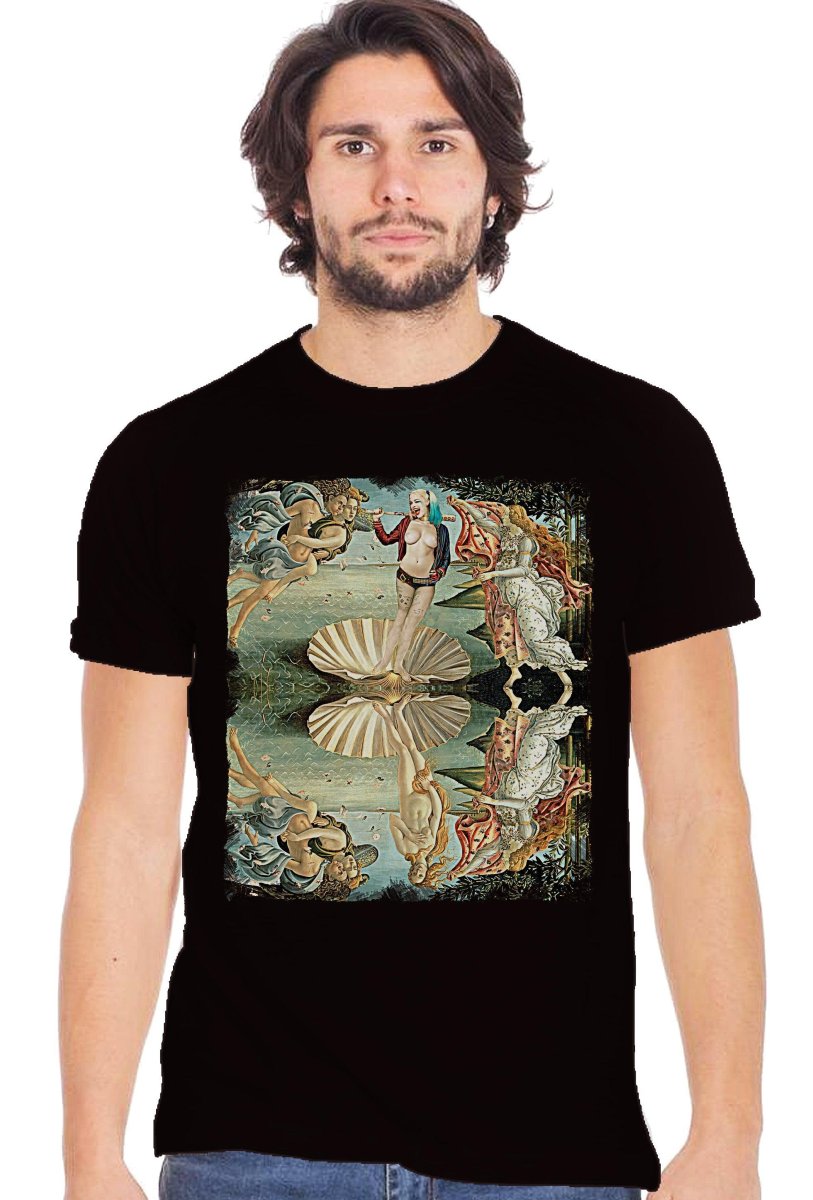 Venere Harley Quinn - T-shirt Uomo 100% Cotone Slub - immagine 3