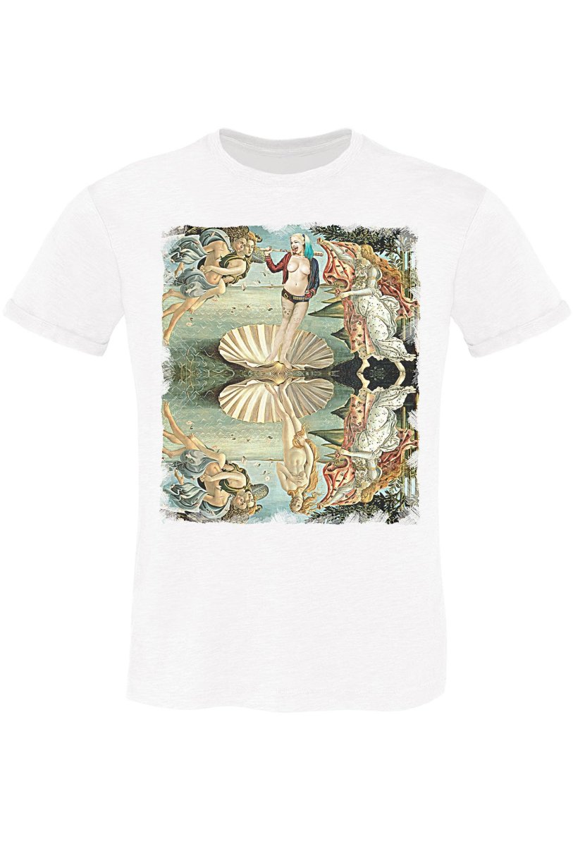 Venere Harley Quinn - T-shirt Uomo 100% Cotone Slub - immagine 4