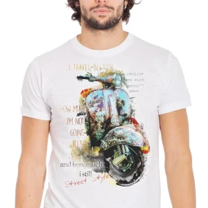 Vespa Vintage T-shirt Uomo - 100% Cotone