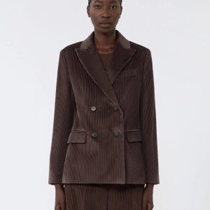 WEEKEND MAXMARA Blazer doppiopetto in velluto