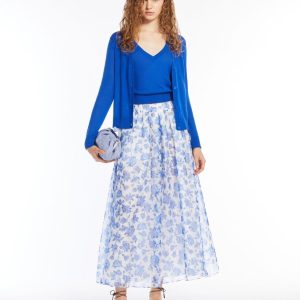 WEEKEND MAXMARA Gonna svasata in organza di seta