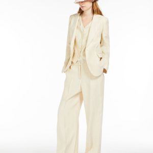 WEEKEND MAXMARA Pantalone ampio in lino lavato