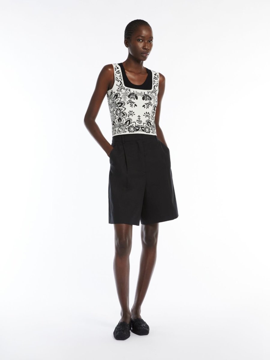 WEEKEND MAXMARA Top crop in viscosa - immagine 2