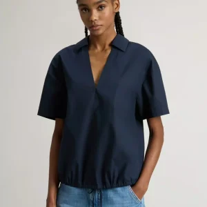 WOOLRICH Blusa in popeline di puro cotone
